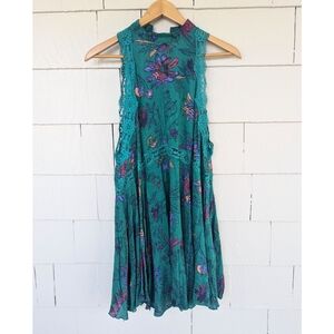 Free People Floral Flowy Lace Dress Size XS